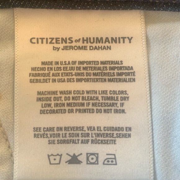 💐CITIZENS OF HUMANITY Skylar Button Fly Cutoff Jean Shorts size 27 - Picture 13 of 14